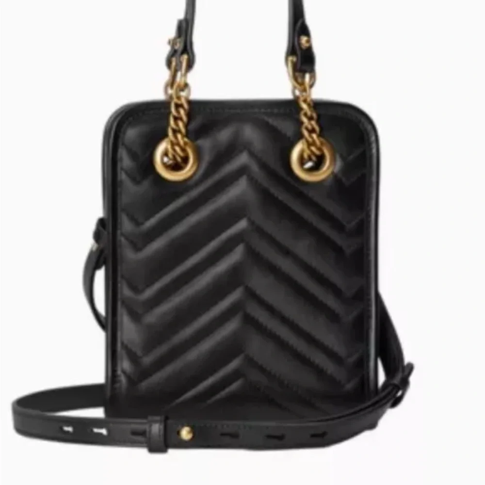 Gucci Black Marmont Matelasse Mini Bag New With Tags! - Picture 3 of 7